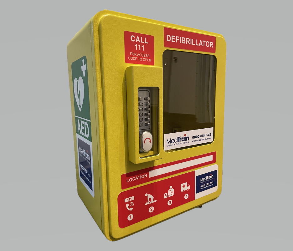 Aed Lockable Alarmed Cabinet With Pin
